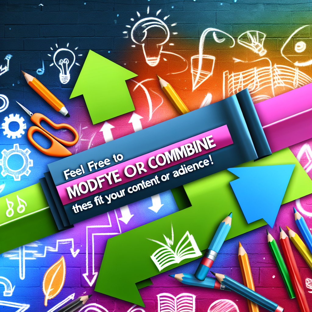 Feel free to modify or combine these suggestions to better fit your content or audience!